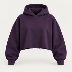 Cropped Hoodie „Ink Purple“