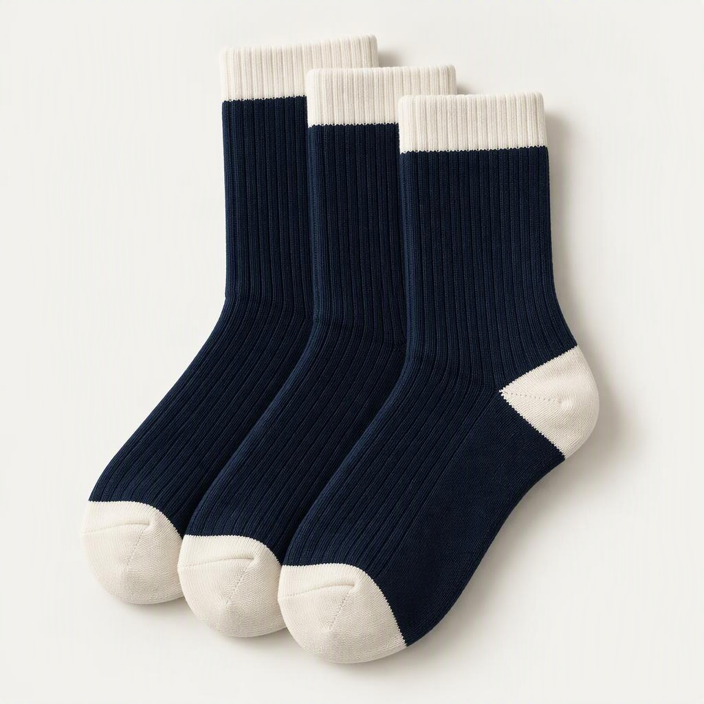Crew Socks 3er-Pack „Navy Chalk“