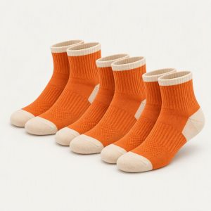 Quarter Socks 3er-Pack „Tangerine Dream“