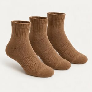 Quarter Socks 3er-Pack „Caramel“