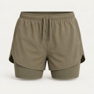 2-in-1 Short „Khaki Field“
