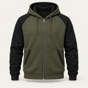 Zip Hoodie „Olive Night“