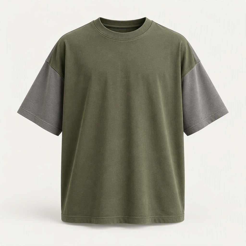 Boxy Tee „Moss Stone“