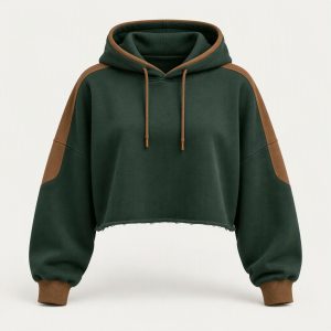 Cropped Hoodie „Forest Gum“