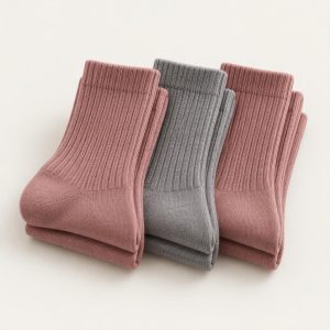 Crew Socks 3er-Pack „Smoke Rose“