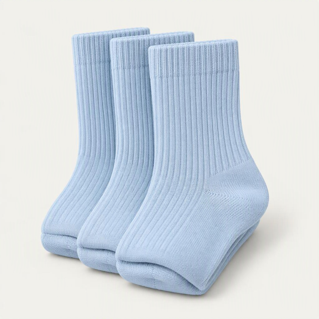 Crew Socks 3er-Pack „Ice Blue“