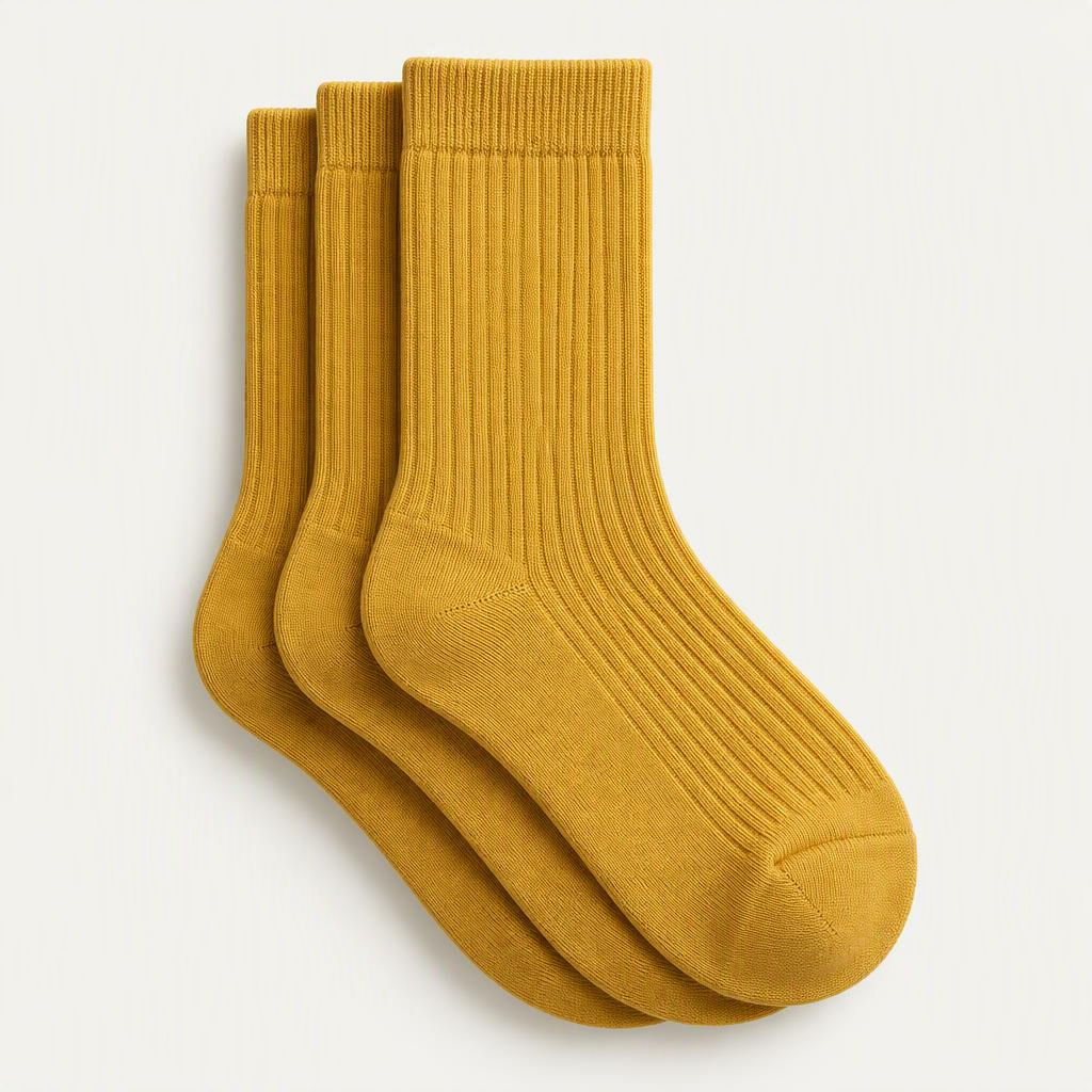 Crew Socks 3er-Pack „Saffron“