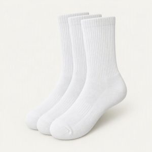Crew Socks 3er-Pack „Triple White“