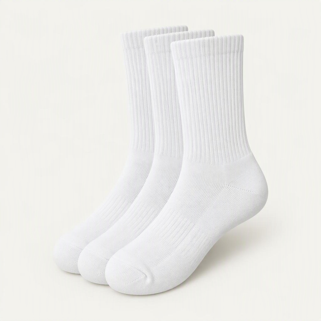Crew Socks 3er-Pack „Triple White“