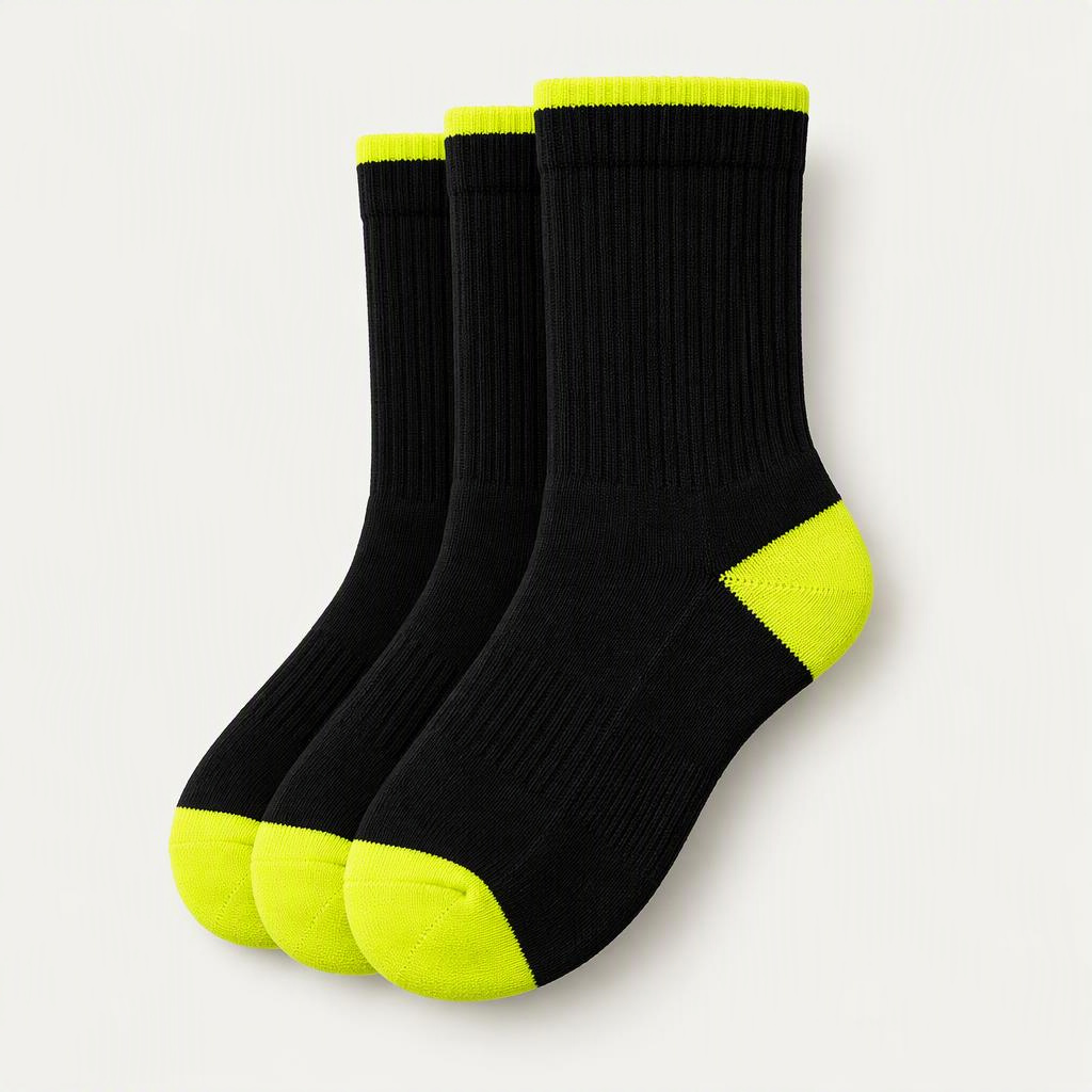 Crew Socks 3er-Pack „Volt Black“