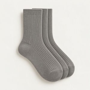Crew Socks 3er-Pack „Pebble Grey“