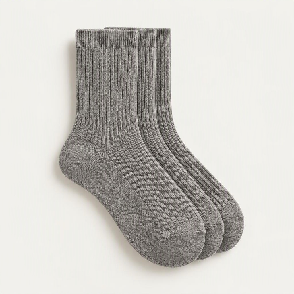 Crew Socks 3er-Pack „Pebble Grey“