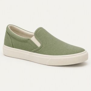 Canvas Slip-On „Matcha“