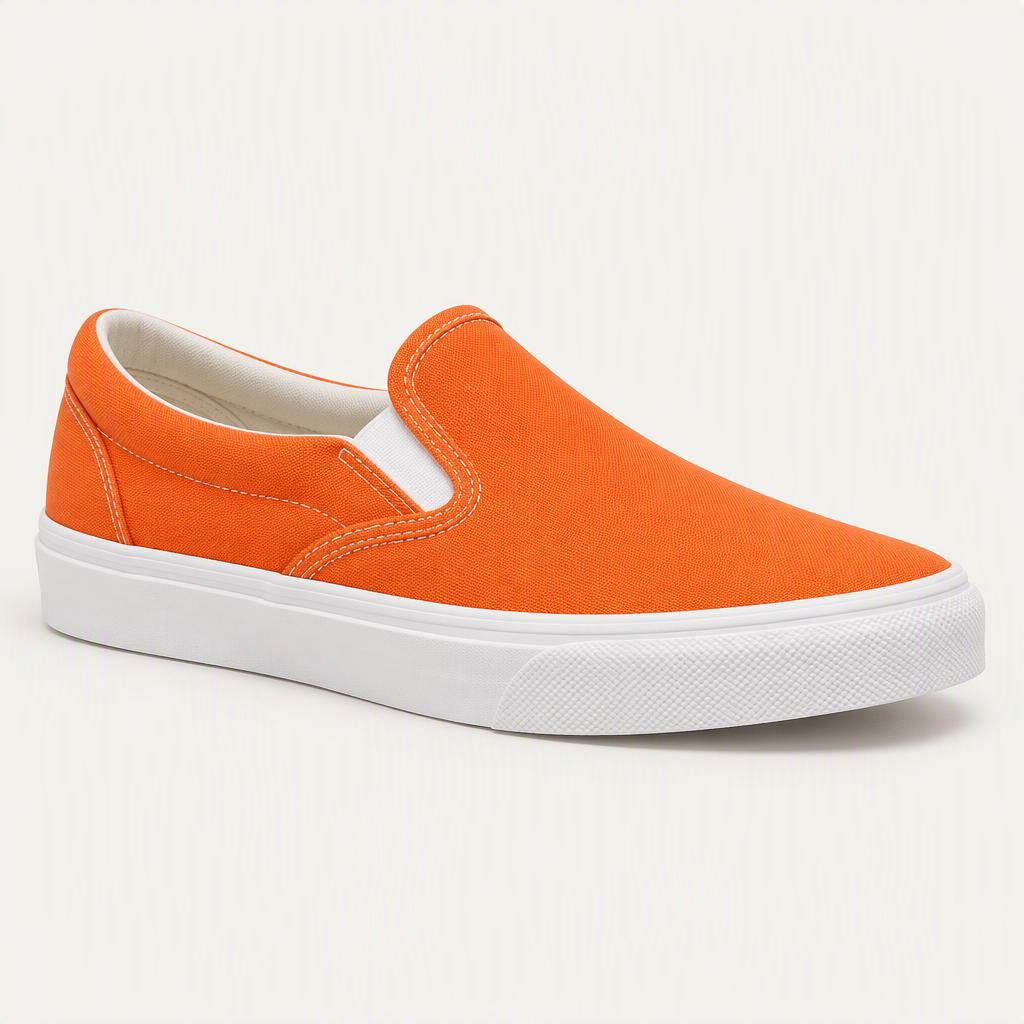 Canvas Slip-On „Signal Orange“