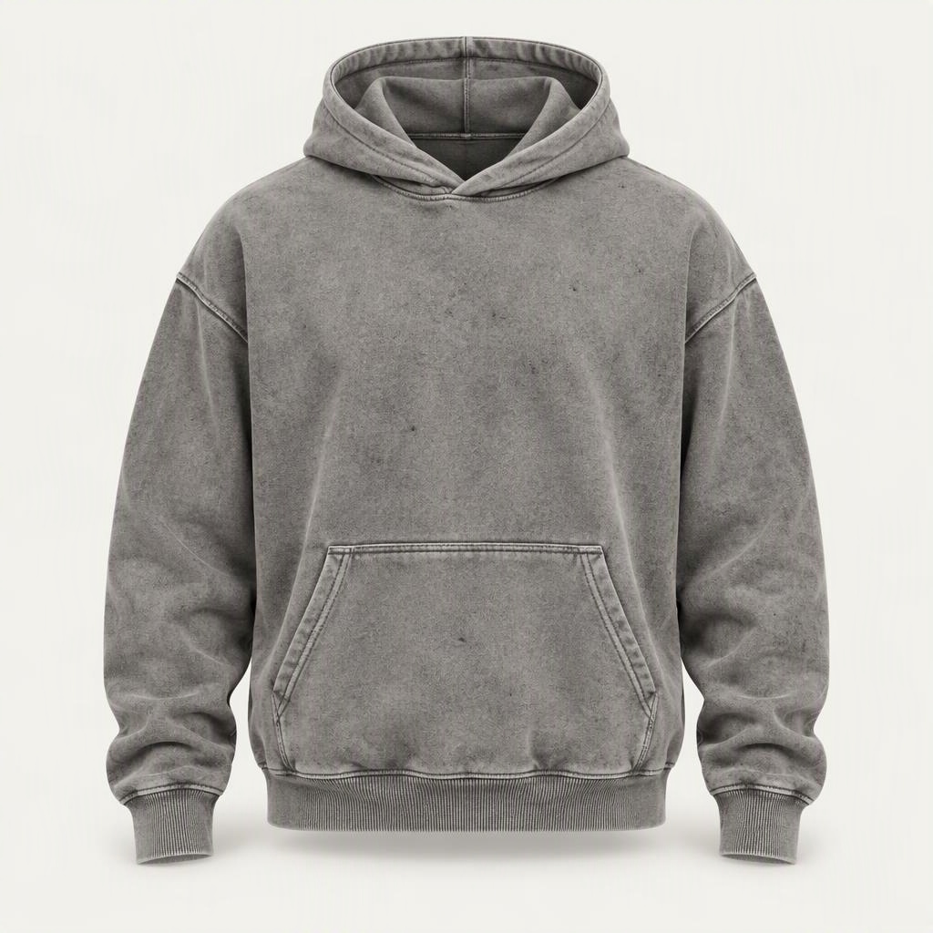 Garment Dyed Hoodie „Cement“