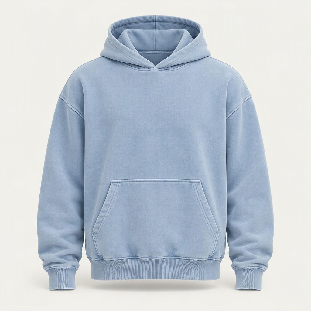 Garment Dyed Hoodie „Sky Haze“