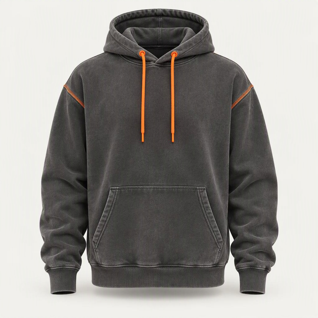 Garment Dyed Hoodie „Graphite Neon“