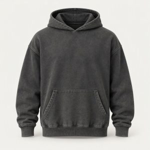 Garment Dyed Hoodie „Charcoal Heather“