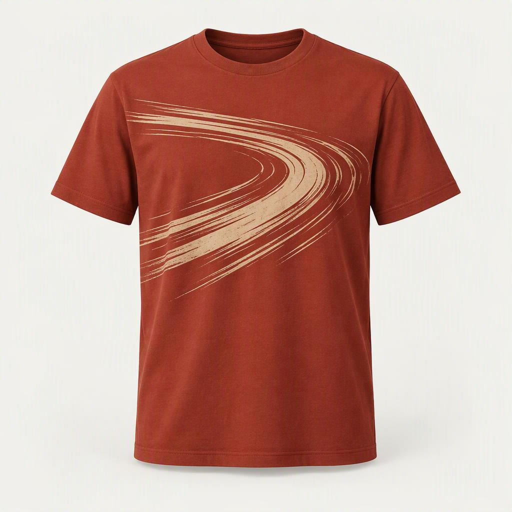 Graphic Motion Tee „Rust Canyon“