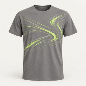 Graphic Motion Tee „Fog Lime“