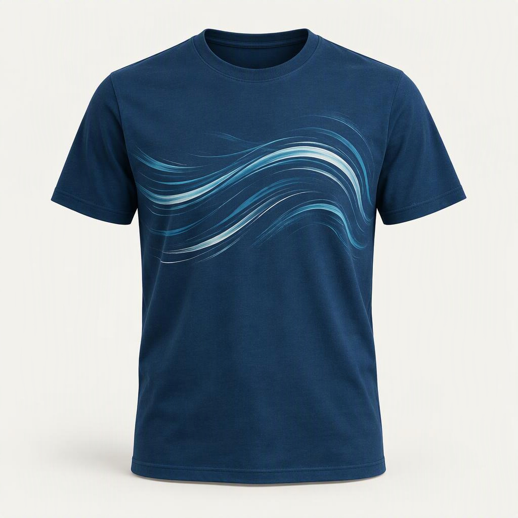Graphic Motion Tee „Ocean Depth“
