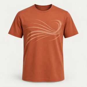 Graphic Motion Tee „Terracotta“