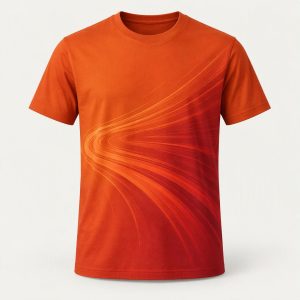 Graphic Motion Tee „Sunset Ember“
