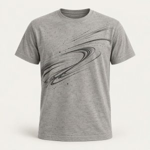Graphic Motion Tee „Cement“