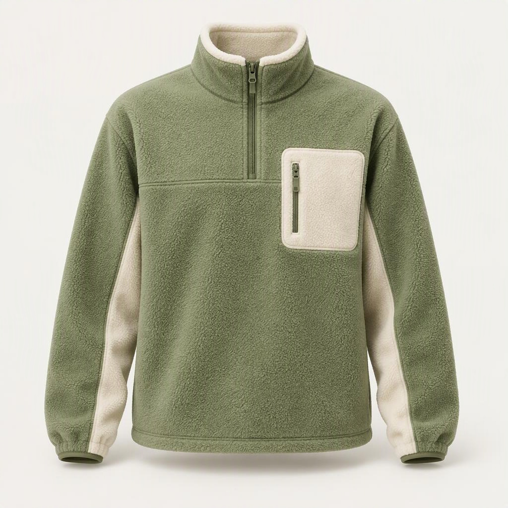 Half-Zip Fleece „Matcha“