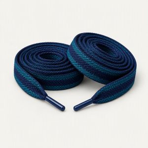 Schnürsenkel flach „Midnight Teal“