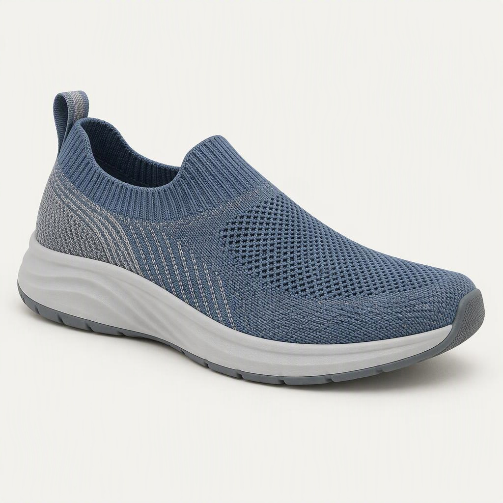 Laceless Knit Slip „Steel Blue“