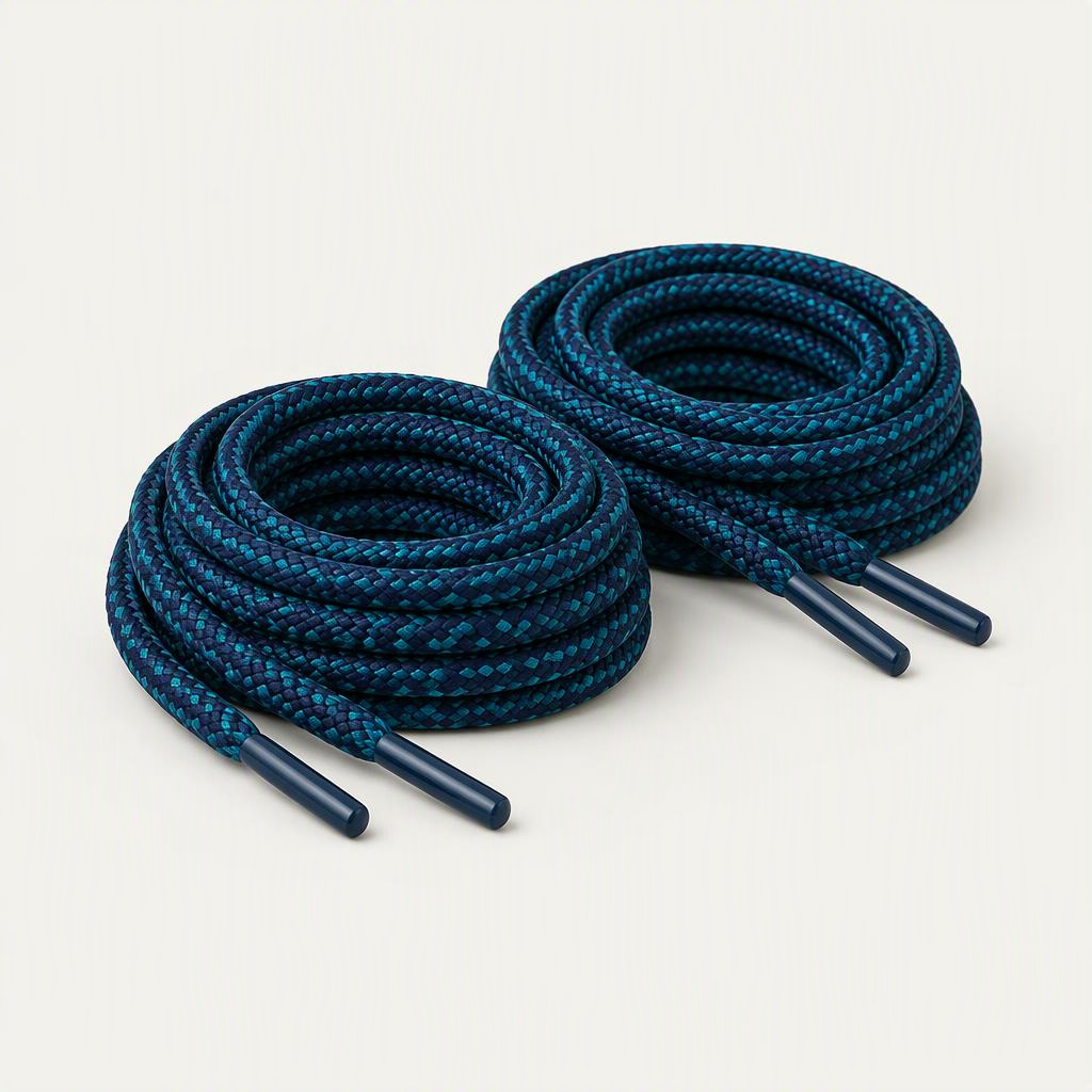Schnürsenkel rund „Midnight Teal“