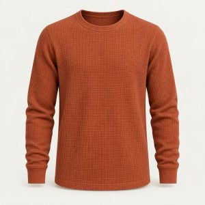 Longsleeve Waffle „Terracotta“