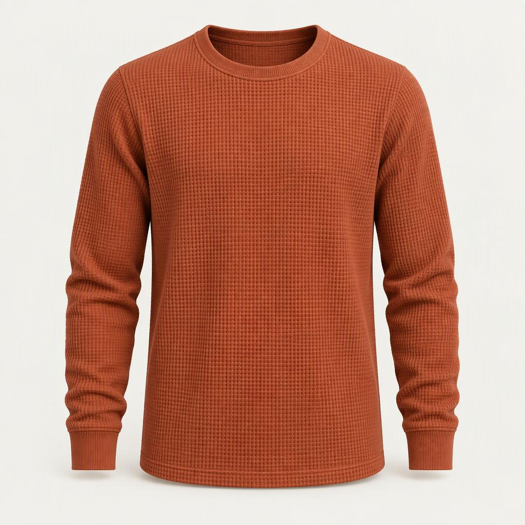Longsleeve Waffle „Terracotta“