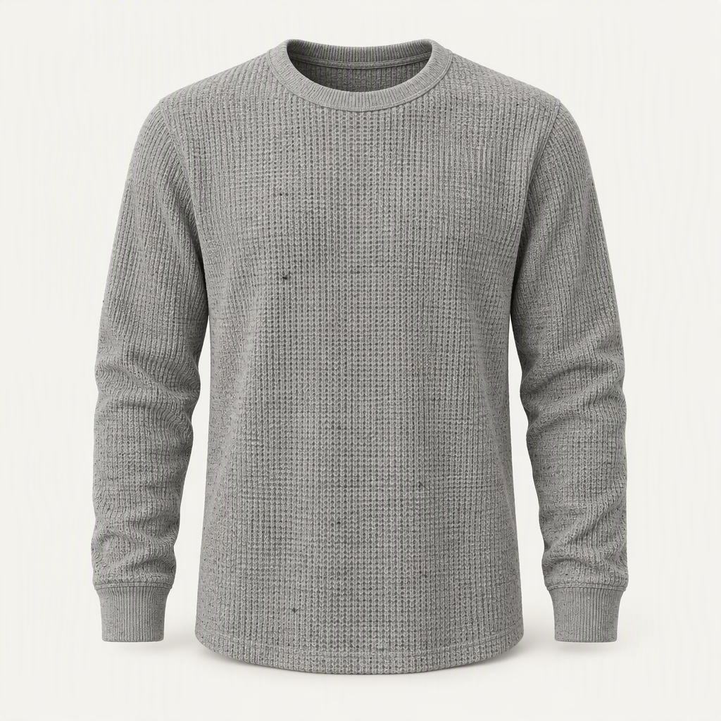 Longsleeve Waffle „Cement“