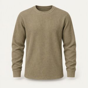 Longsleeve Waffle „Khaki Field“