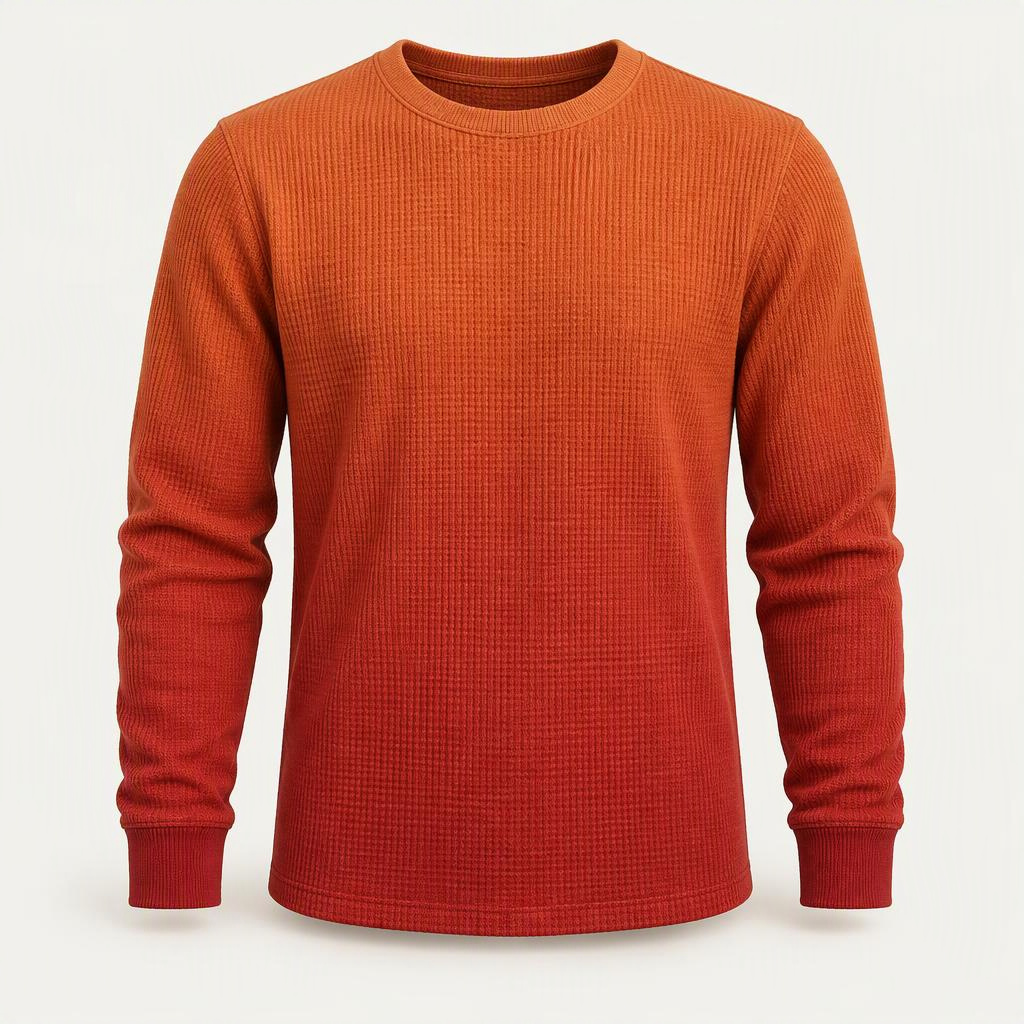 Longsleeve Waffle „Sunset Ember“