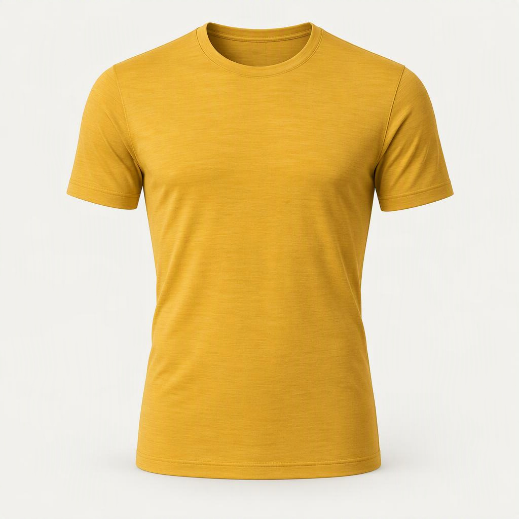 Merino Tee „Saffron“
