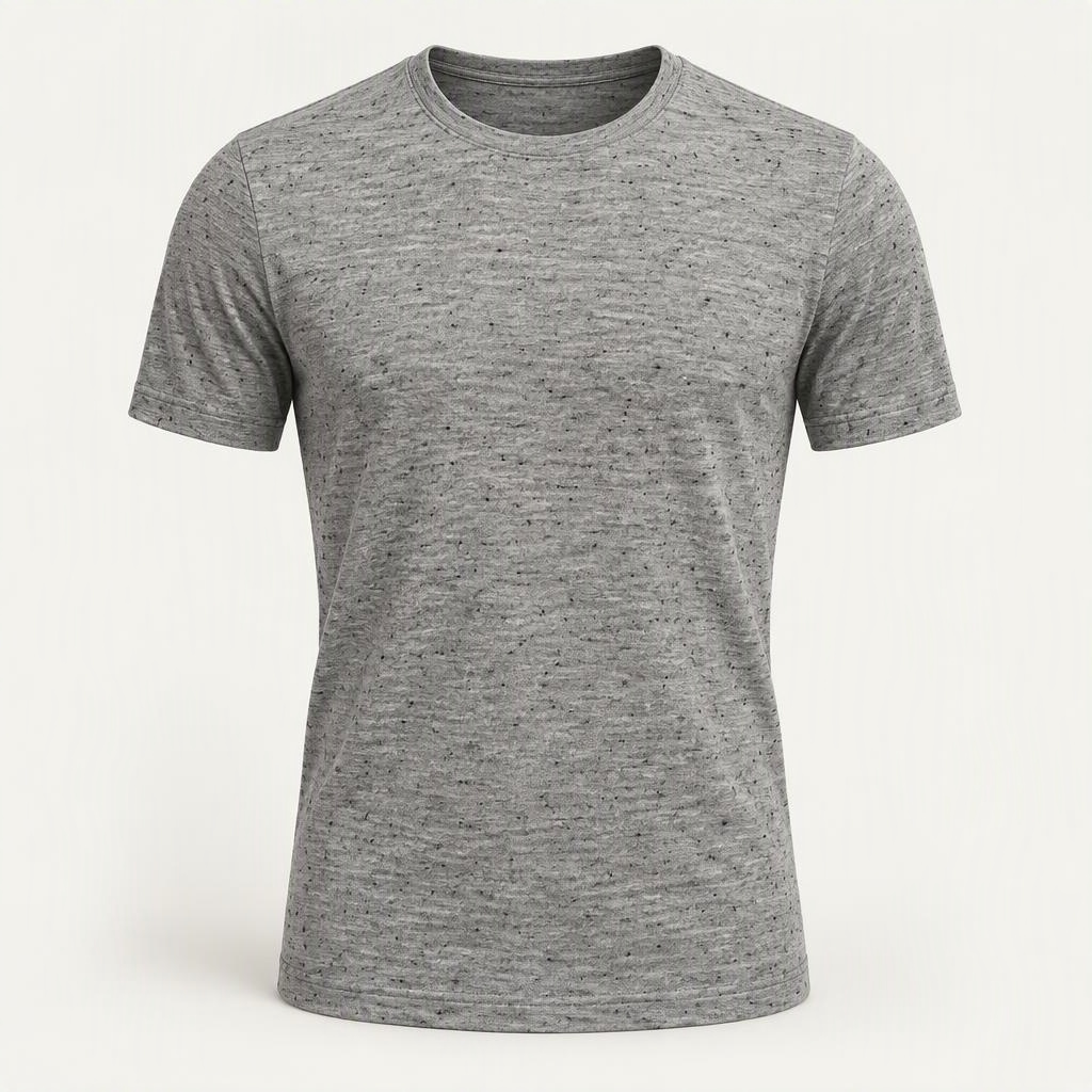 Merino Tee „Cement“