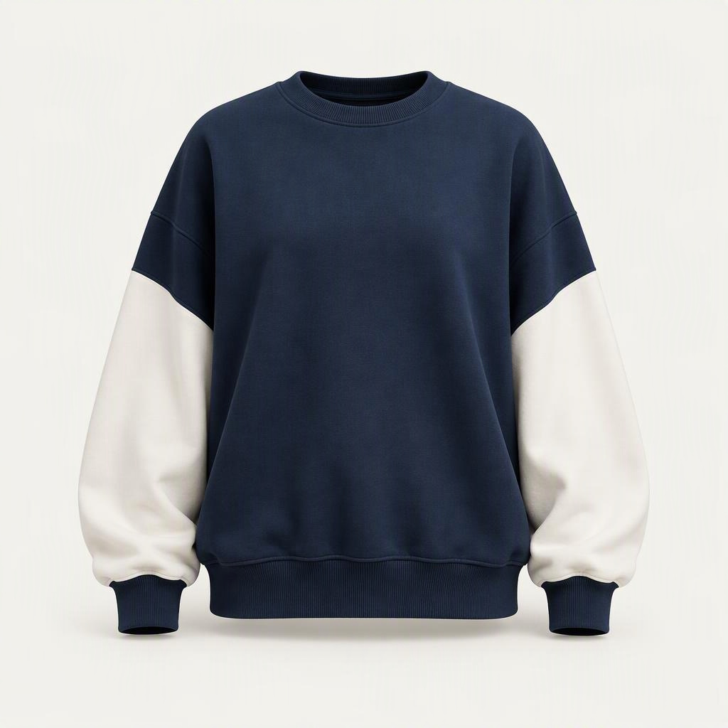 Oversized Crewneck „Navy Chalk“