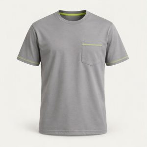 Pocket Tee „Fog Lime“