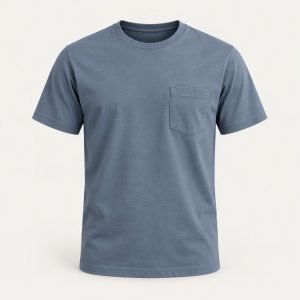 Pocket Tee „Steel Blue“