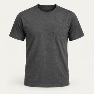 Pocket Tee „Charcoal Heather“