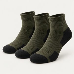 Quarter Socks 3er-Pack „Olive Night“