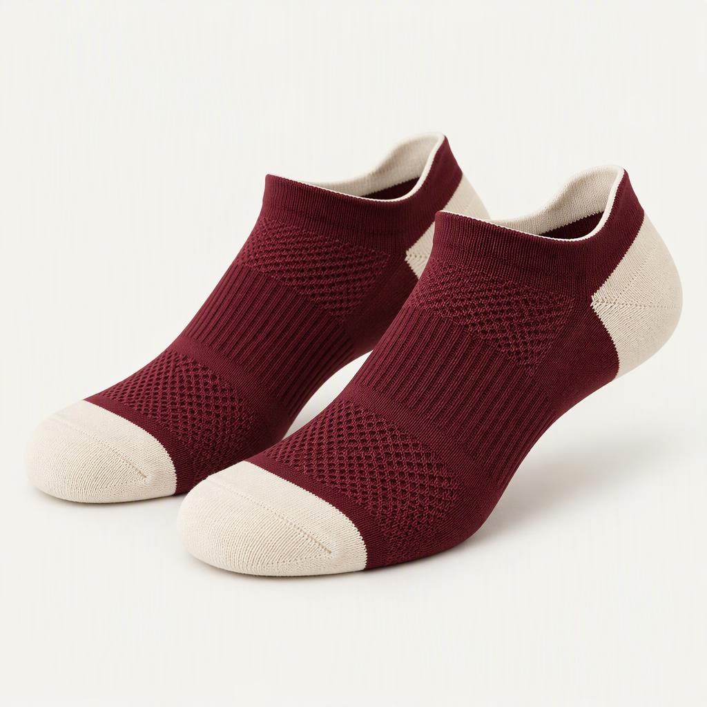 Run Socks Light „Burgundy Cream“