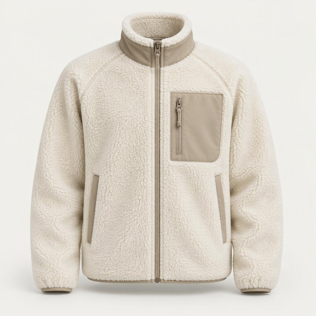 Sherpa Fleece Jacket „Bone Sand“