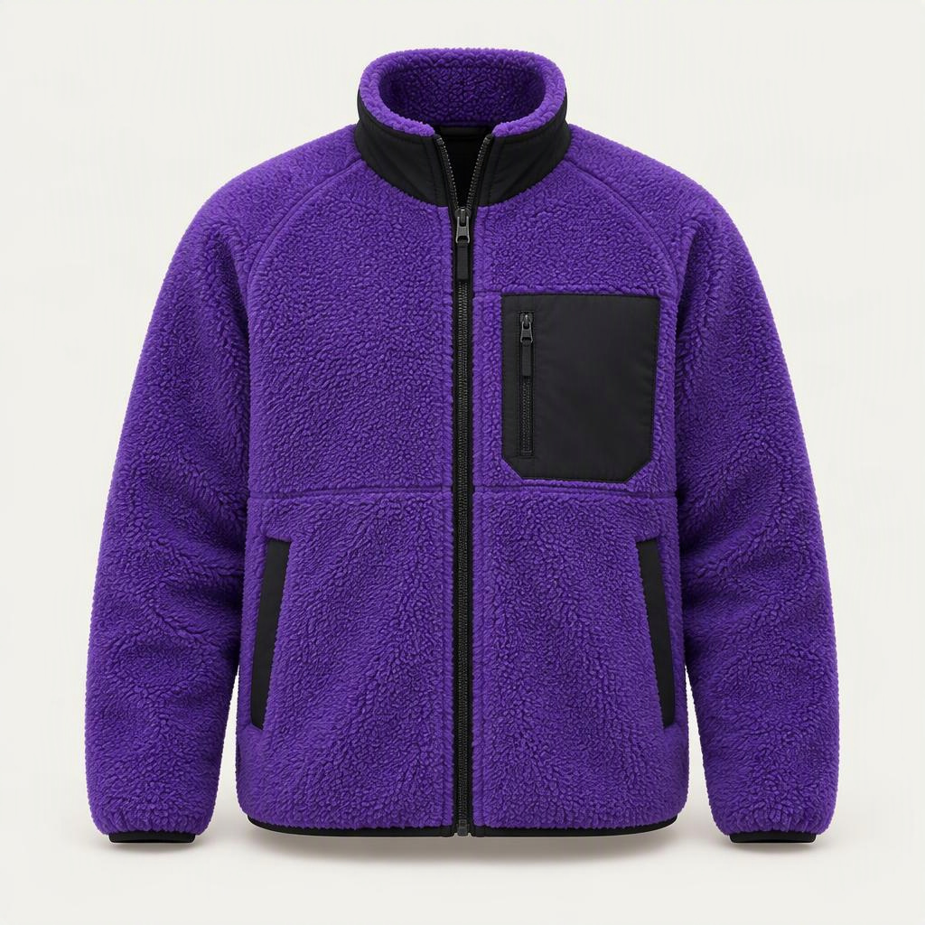 Sherpa Fleece Jacket „Ultraviolet“