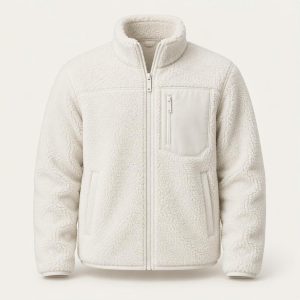 Sherpa Fleece Jacket „Triple White“