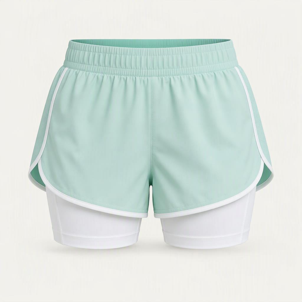2-in-1 Short „Arctic Mint“