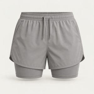 2-in-1 Short „Pebble Grey“